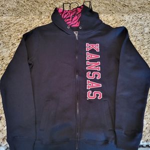NWOT Ladies Stadium brand Univ. Of Kansas  Hoodie size medium